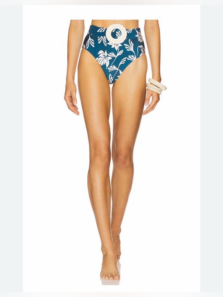 Patbo Artichoke High Waist Bikini Bottom & Skirt Xs W/Tags